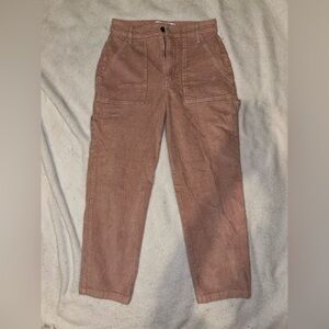 Hollister Ultra High-Rise Corduroy Pants in Dusty Rose Size 7 W28